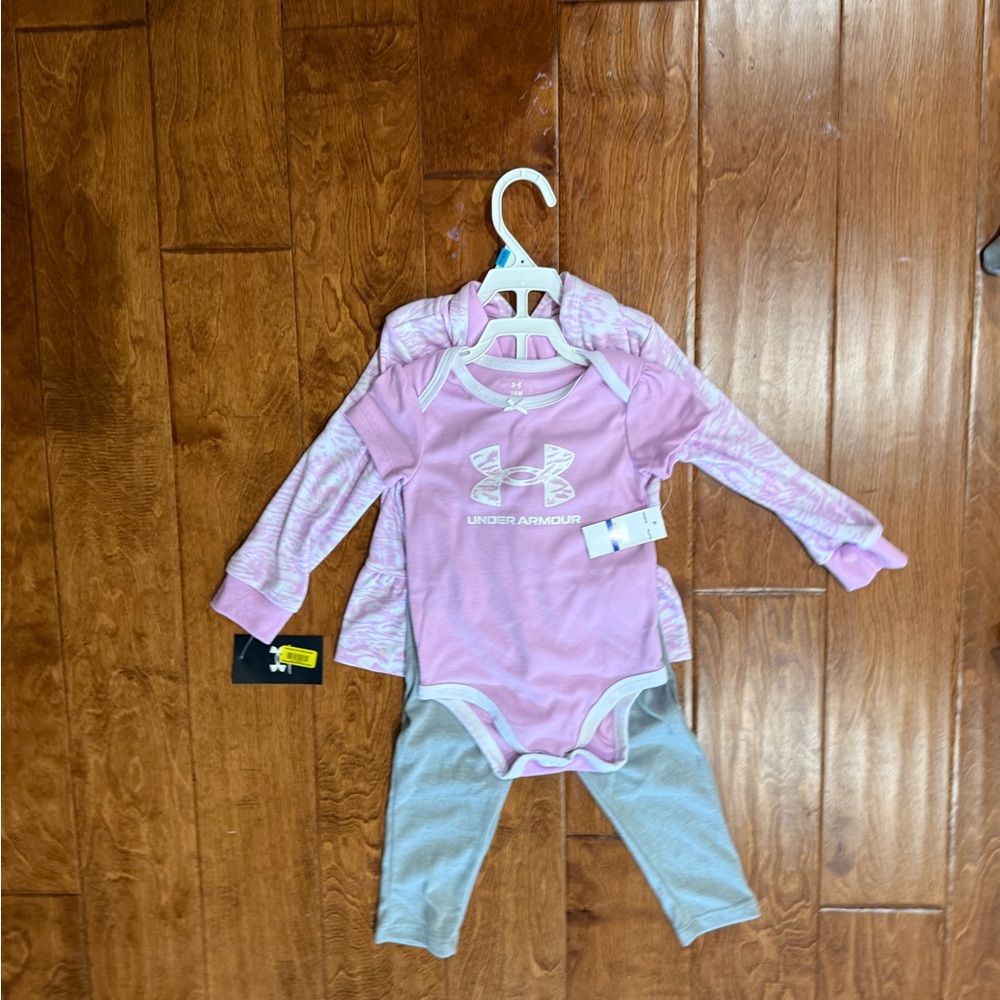 NWT size 24 Months Under Armour 3 piece set